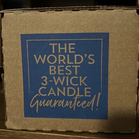 Bath & Body Works Gingham Candle - Blue and White - Picture 3 of 4